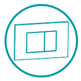 placas pulsadoras cist. empotr.