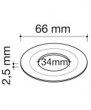 junta cierre para mecanismo doble pulsador neo | drena | plastisan