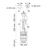 mecanismo doble descarga bloqueo cisterna | drena