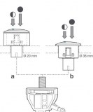 pulsador doble para mecanismo descarga | drena | plastisan