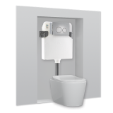 conjunto completo cisterna empotrada drena slim wc suelo | drena