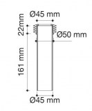 manguito entrada wc para cisterna empotrada | drena | plastisan