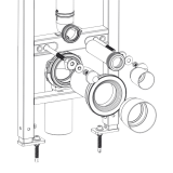 anillo sujeción codo cisterna empotrada sup | drena | plastisan