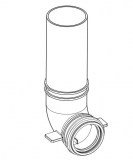 codo salida para cisterna empotrada wc drena
