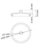 tapón 44mm latón cromado | drena | plastisan