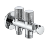 llave escuadra doble con soporte | drena