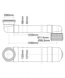manguito wc rígido plano suelo drena | plastisan