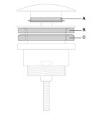 recambio juntas válvula clic clac universal tornillo | drena