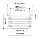 junta labiada para sifón Ø32mm | drena