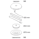 juego válvula bañera cromo ilustración | plastisan