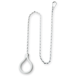 tirador wc con cadena para tanque alto blanco | drena | plastisan