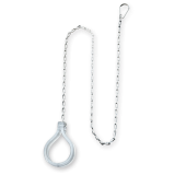 tirador wc con cadena para tanque alto transparente | drena | plastisan