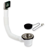 válvula roscada 70mm con rebosadero fregadera | drena | plastisan