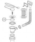 válvula roscada Ø70mm con rebosadero fregadera | plastisan