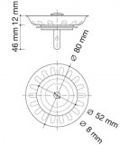 filtro cesto fregadera inox guia | drena | plastisan