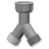 duplicador grifo lavadora gris | plastisan