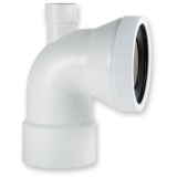 manguito wc curvo hembra con toma | drena