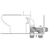 manguito wc extensible curvo montaje | plastisan
