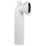 manguito wc curvo macho largo con toma | drena