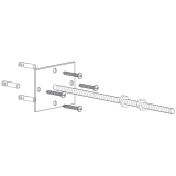 kit fijación manguito wc curvo compact | plastisan