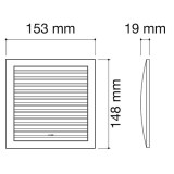 rejilla cuadrada regulable con red | drena | plastisan