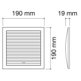 rejilla cuadrada regulable con red | drena | plastisan
