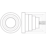 adaptador tubo redondo ventilación | drena