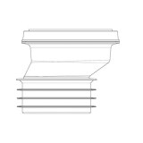 manguito wc excéntrico 20 mm | drena