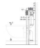 conjunto completo cisterna empotrada bastidor drena accionamiento frontal/superior | plastisan
