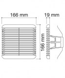rejilla cuadrada con muelle y red | drena | plastisan