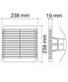 rejilla cuadrada con muelle y red | drena | plastisan