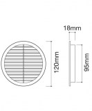 rejilla redonda encastre | drena | plastisan
