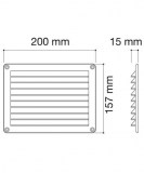 rejilla rectangular con red | drena | plastisan