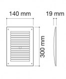rejilla rectangular regulable | drena | plastisan