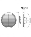 rejilla redonda con muelle y mosquitera | drena | plastisan
